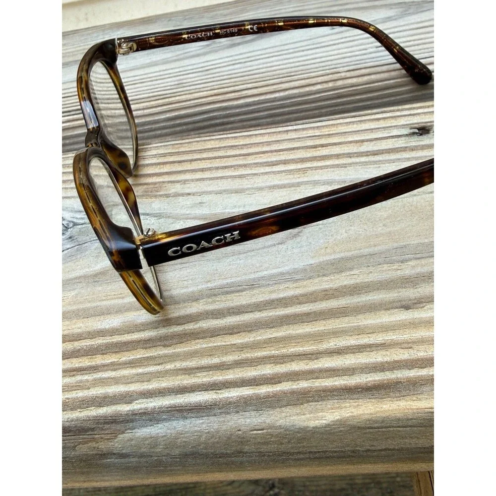 Coach HC6149 5583 Tortoise Glitter Signature C Eyeglass Frames 52-17 Coach Case